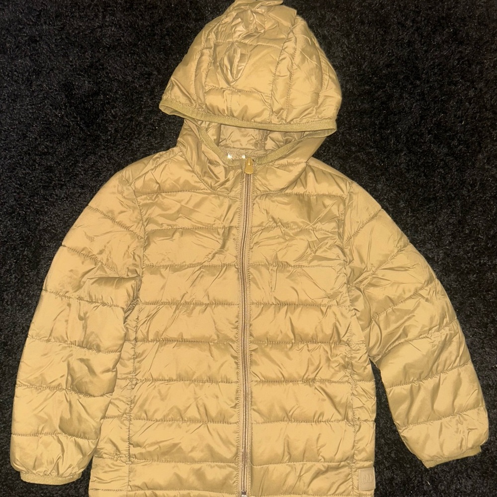 GAP Kids Tan Lightweight Puffer Jacket